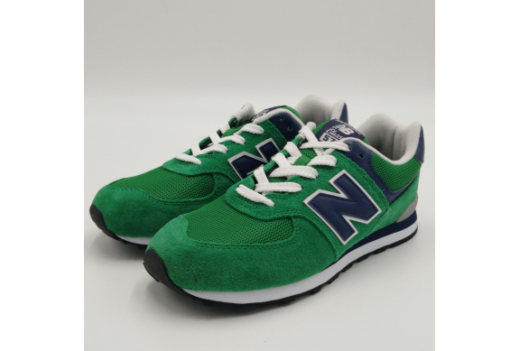New Balance -Sneaker lacci 574 camoscio verde