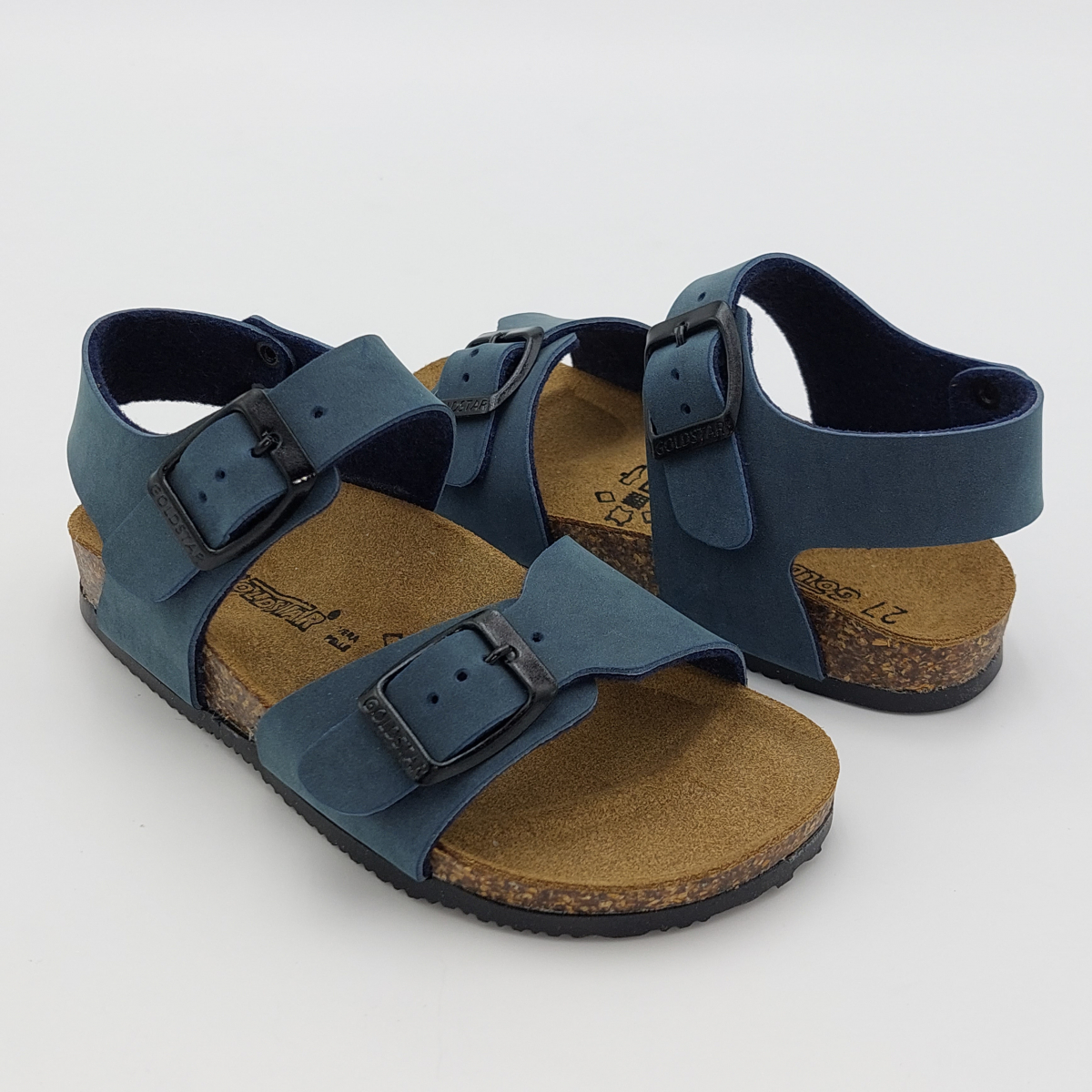 Goldstar sandali in micropelle Bianco-Blu da bambino 8805 91116 